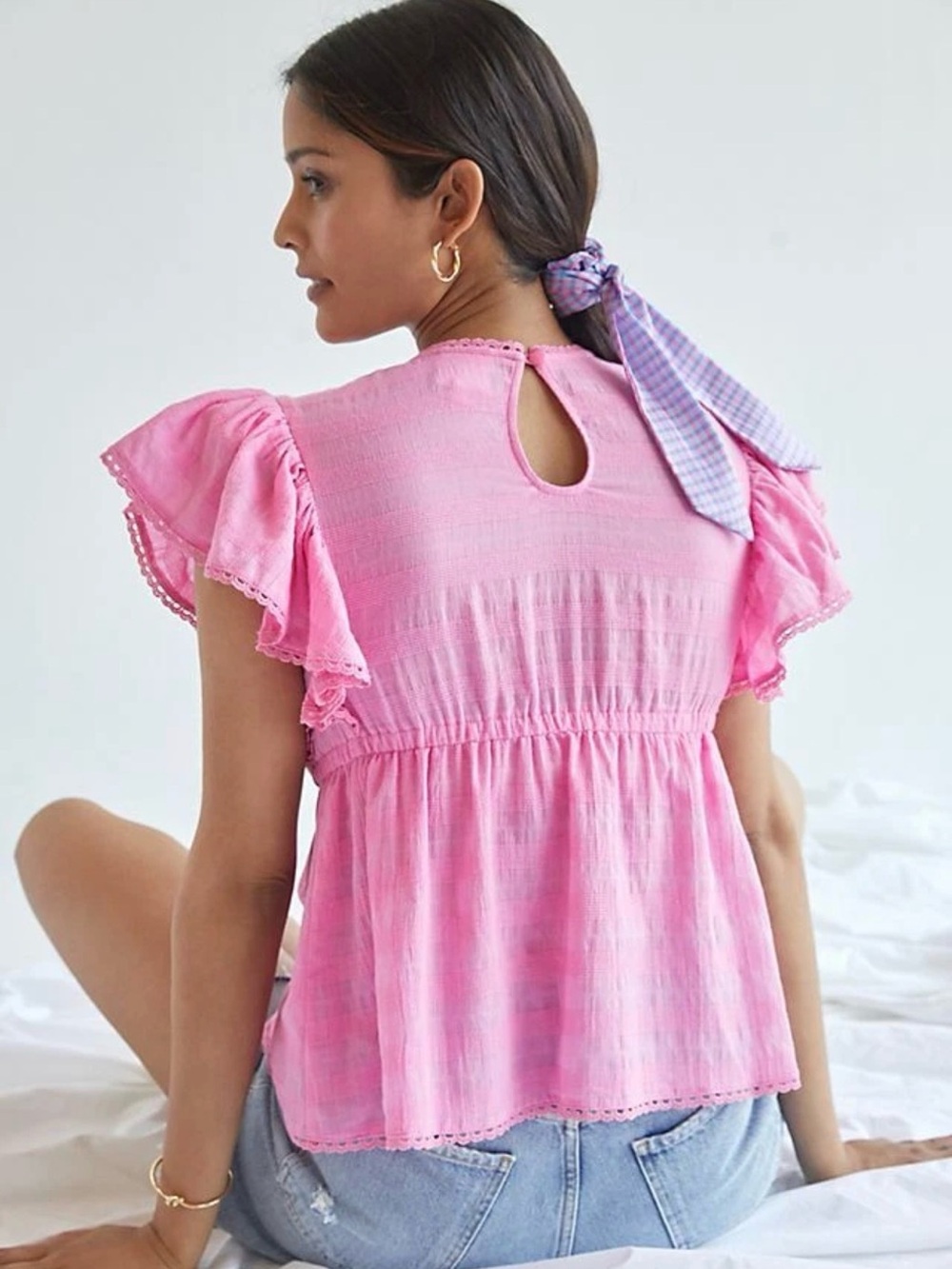 Anthropologie Plenty by Tracy Reese
Embroidered Babydoll Blouse - Picture 4 of 9